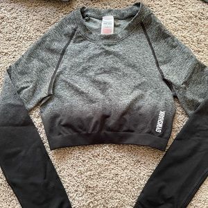 gymshark flex ombré long sleeve crop